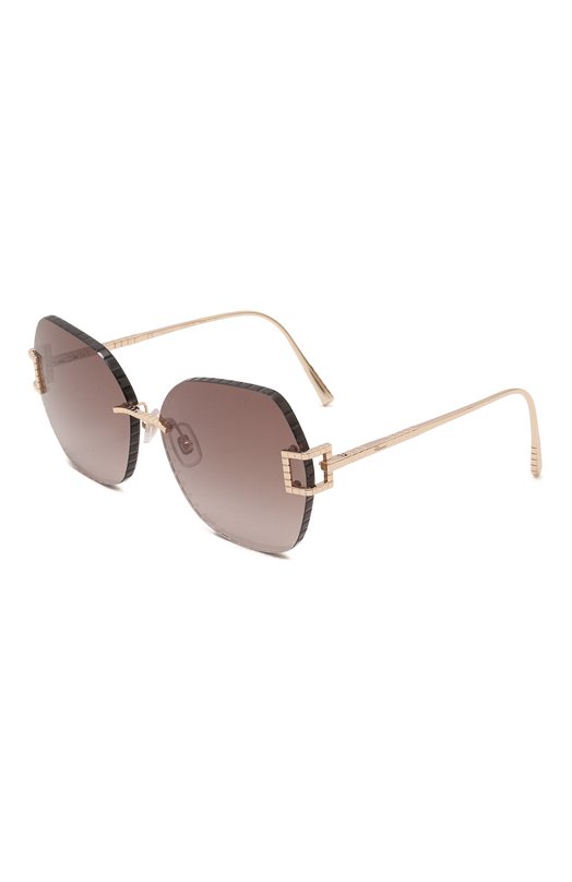 женские квадратные солнцезащитные очки chopard, коричневые