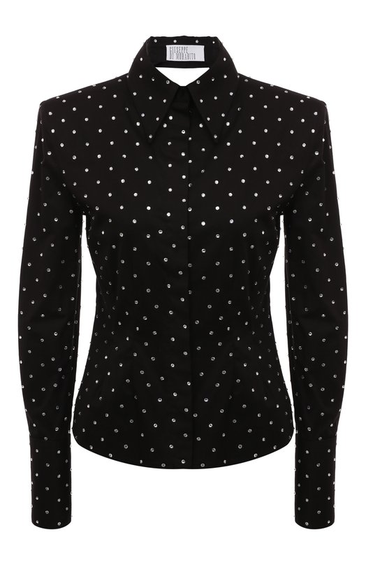 женская шелковые рубашка giuseppe di morabito, черная