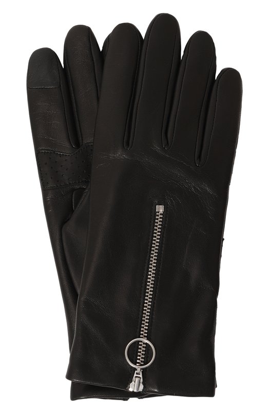 мужские кожаные перчатки agnelle, черные