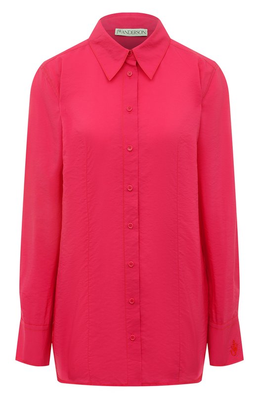 женская рубашка с длинным рукавом jw anderson, розовая