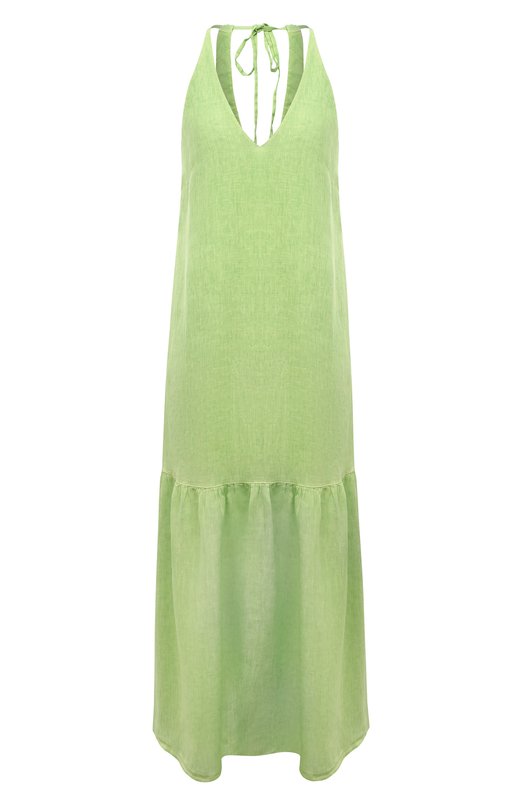 женское платье 120% lino, зеленое