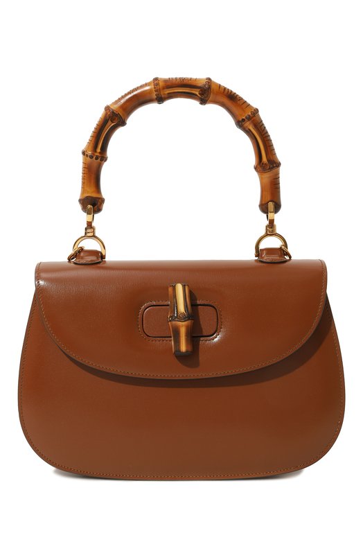 женская кожаные сумка gucci, коричневая
