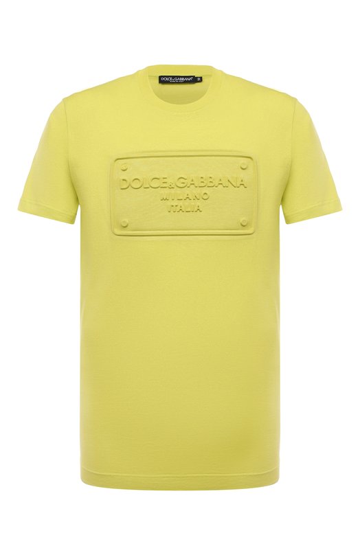 мужская футболка dolce & gabbana, желтая