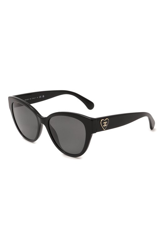 женские солнцезащитные очки chanel, черные