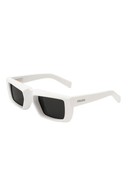 женские солнцезащитные очки prada, белые
