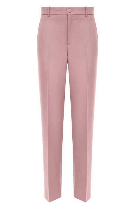 женские шерстяные брюки gucci, розовые