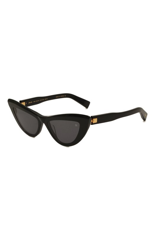 женские солнцезащитные очки кошачьи глаза balmain, черные