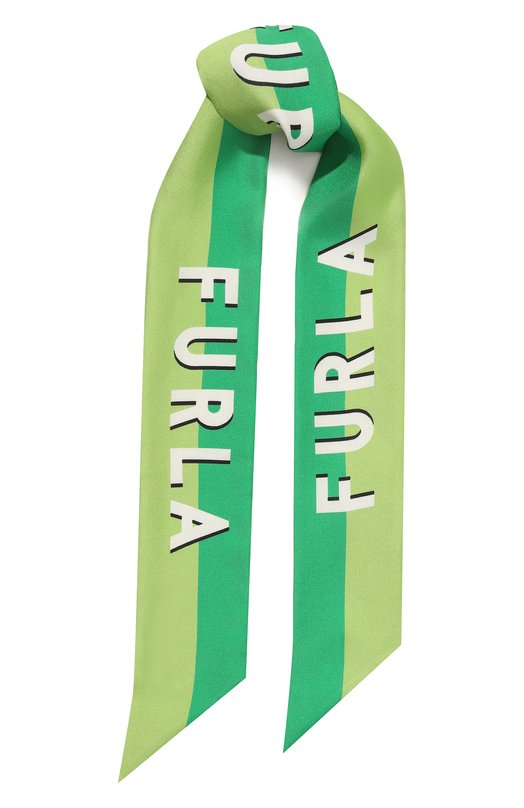 женский шарф furla, зеленый