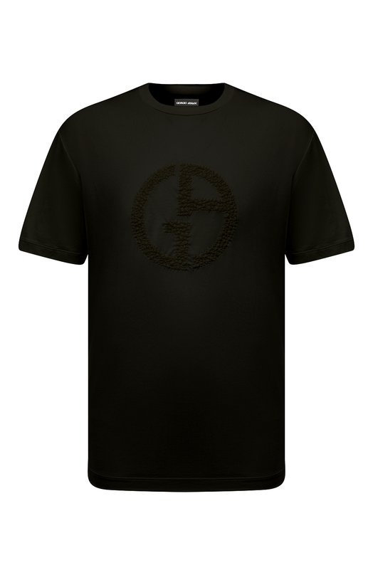 мужская футболка giorgio armani, кремовая
