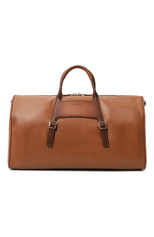 мужская дорожные сумка santoni, коричневая