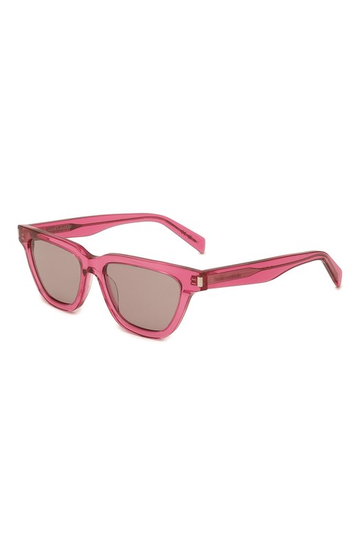 женские солнцезащитные очки saint laurent, розовые