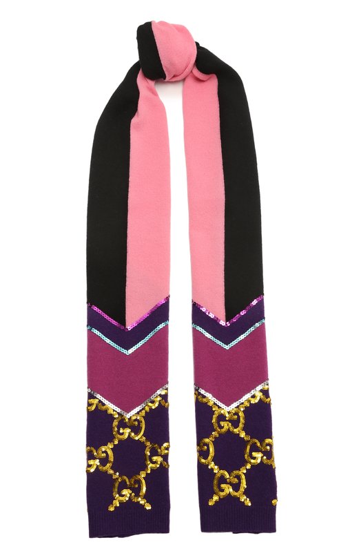 женский шерстяные шарф gucci, разноцветный