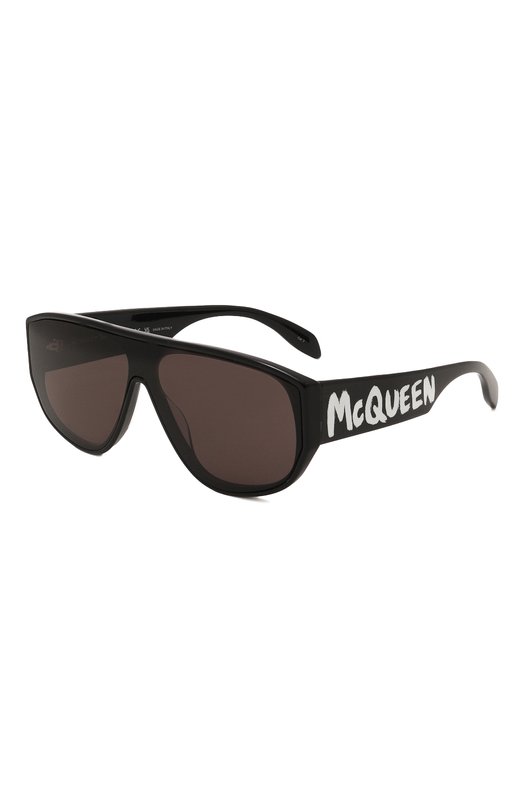 женские солнцезащитные очки alexander mcqueen, черные