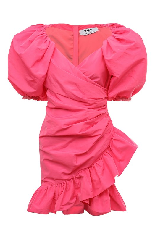 женское платье мини msgm, розовое