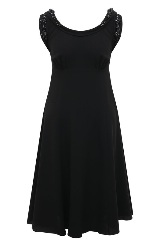 женское платье мини prada, черное