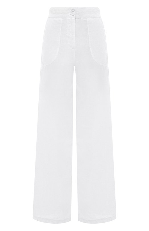 женские брюки 120% lino, белые
