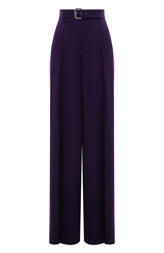 женские шерстяные брюки alberta ferretti, фиолетовые