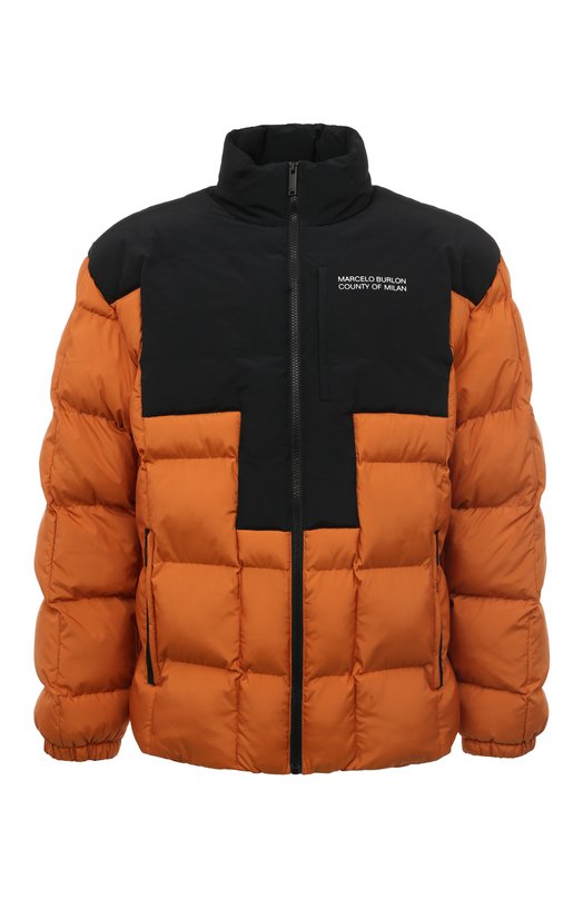 мужская куртка marcelo burlon, оранжевая