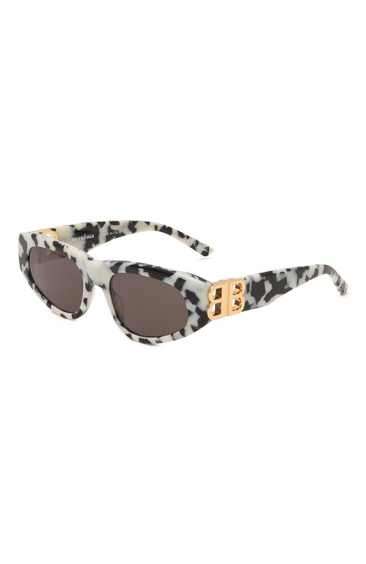 женские солнцезащитные очки кошачьи глаза balenciaga, белые