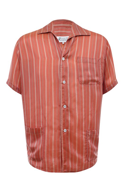 мужская рубашка maison margiela, оранжевая