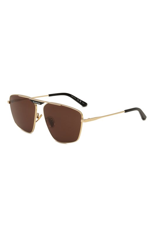 женские солнцезащитные очки balenciaga, коричневые