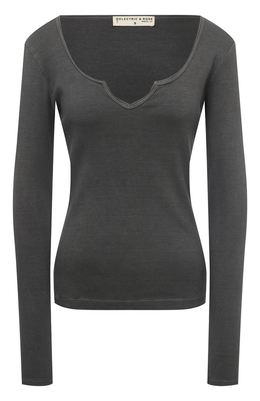 женский пуловер с круглым вырезом electric&rose, серый
