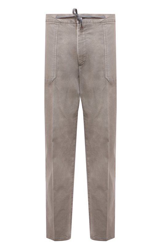 мужские шелковые брюки marco pescarolo, бежевые