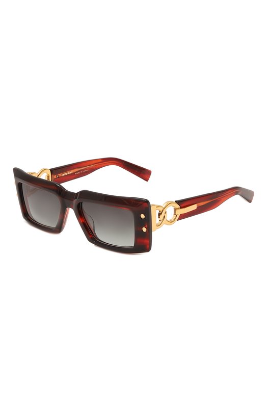 женские солнцезащитные очки balmain, коричневые