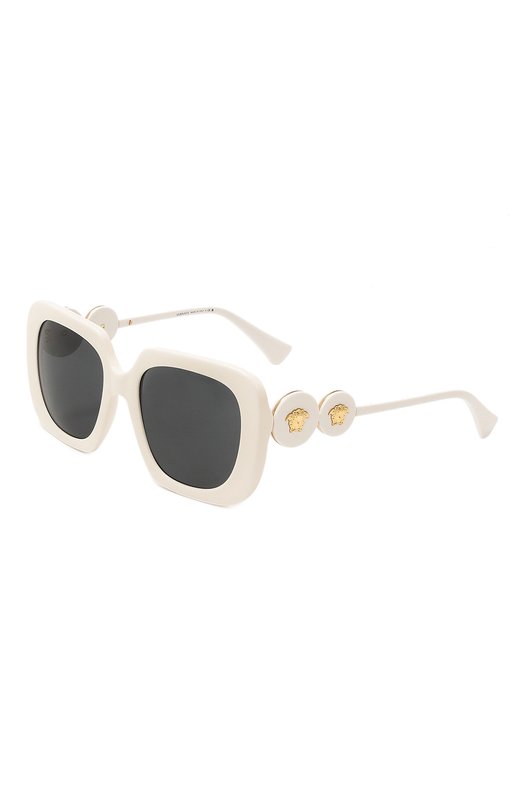 женские квадратные солнцезащитные очки versace, белые