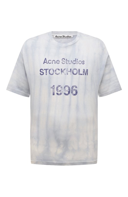 мужская футболка acne studios, голубая