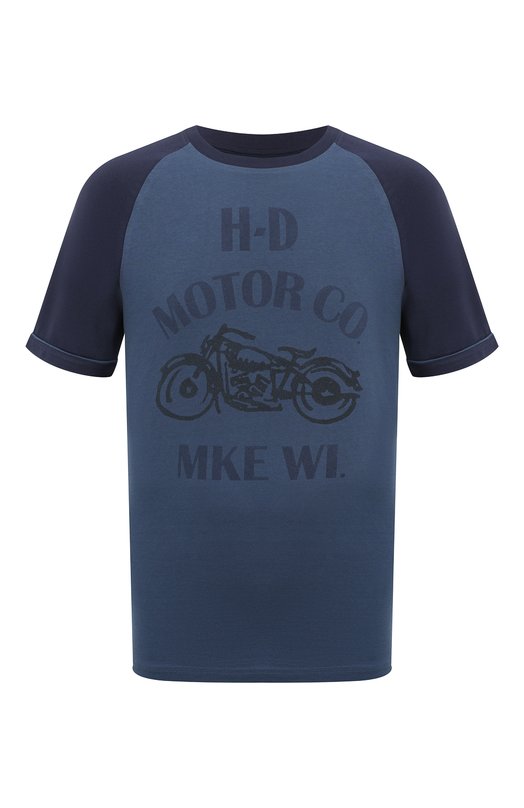 мужская футболка harley-davidson, синяя