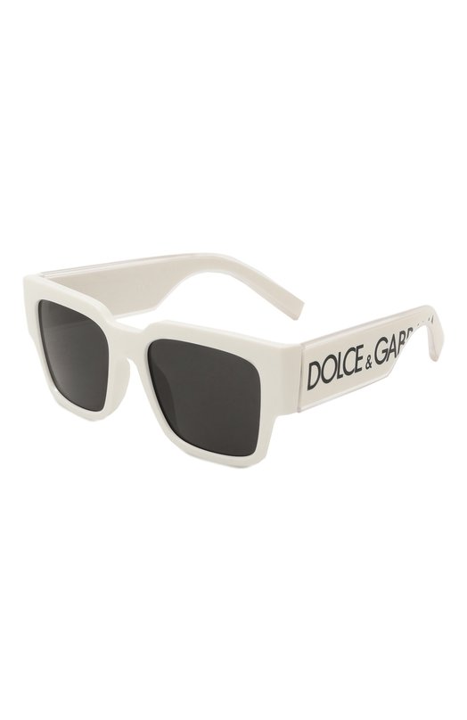 женские квадратные солнцезащитные очки dolce & gabbana, белые
