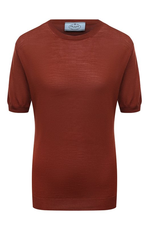 женский пуловер prada, коричневый