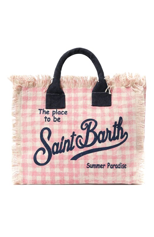 женская сумка-шоперы mc2 saint barth, розовая