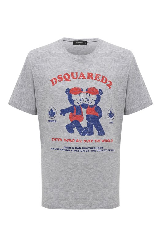 мужская футболка dsquared2, серая