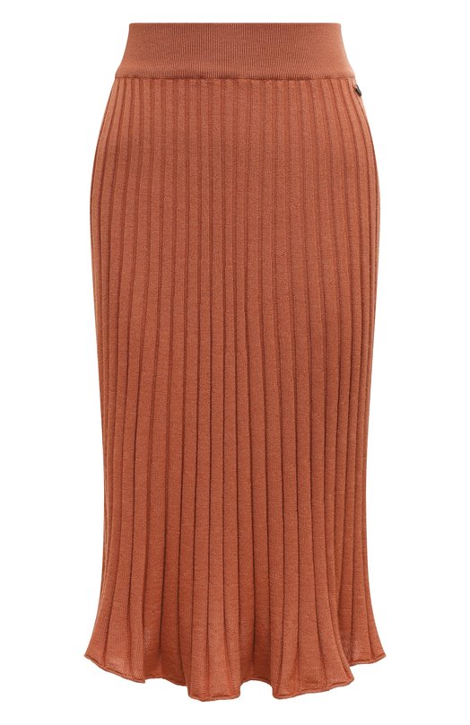 женская шелковые юбка colombo, коричневая