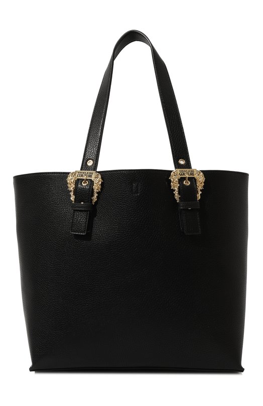 женская сумка-шоперы versace, черная