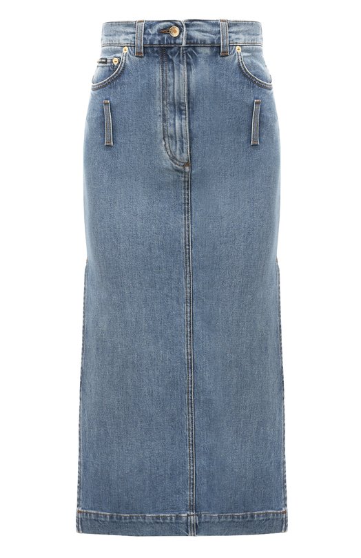 женская джинсовые юбка dolce & gabbana, голубая
