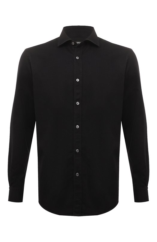 мужская рубашка ermenegildo zegna, черная