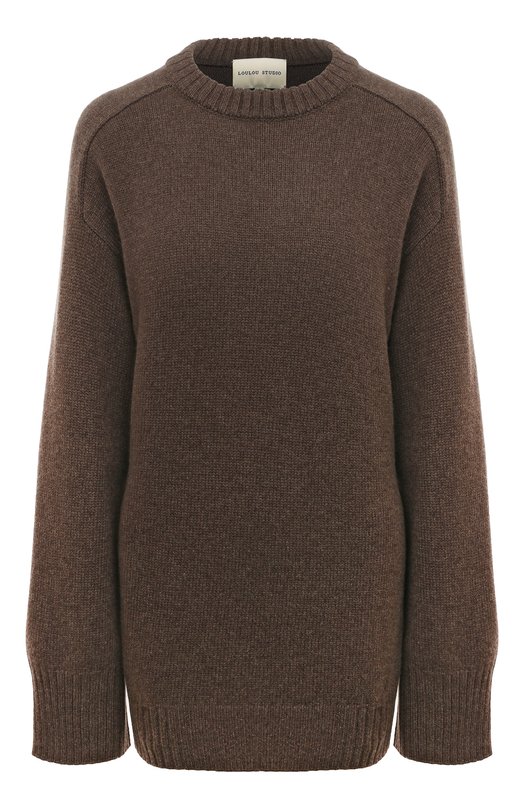 женский свитер удлиненные loulou studio, коричневый