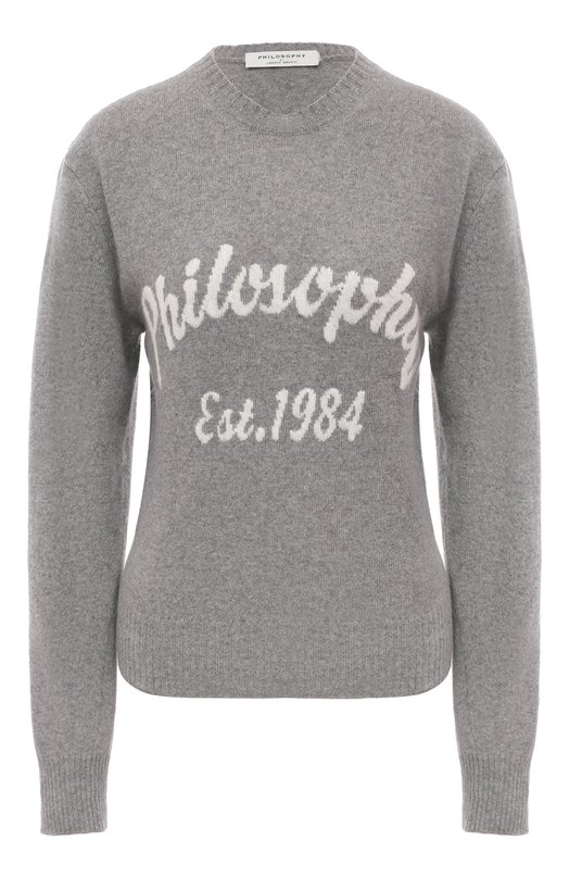 женский пуловер philosophy di lorenzo serafini, серый