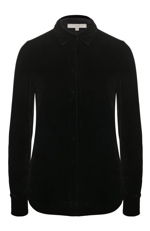 женская рубашка с длинным рукавом antonelli firenze, черная