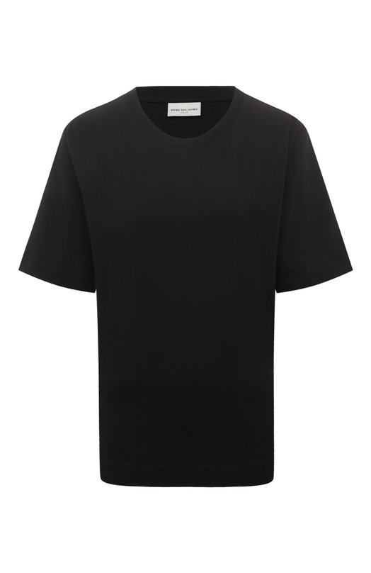женская футболка dries van noten, черная
