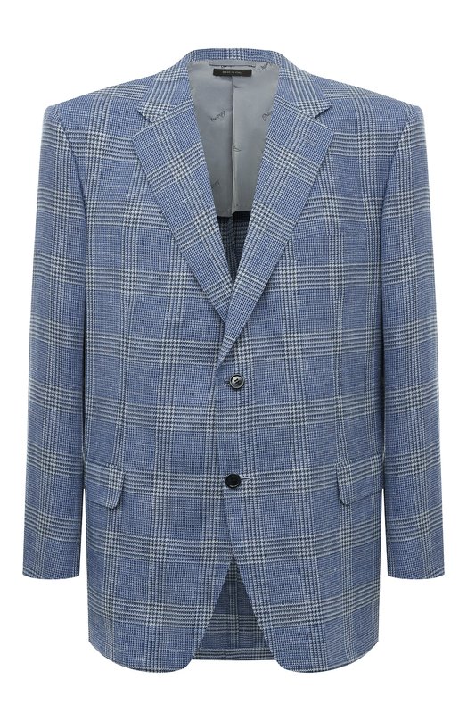 мужской шелковые пиджак brioni, синий