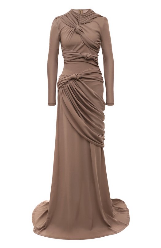 женское платье rokh, коричневое
