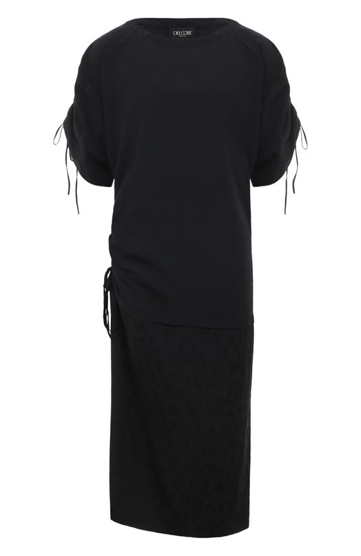 женское платье del core, черное