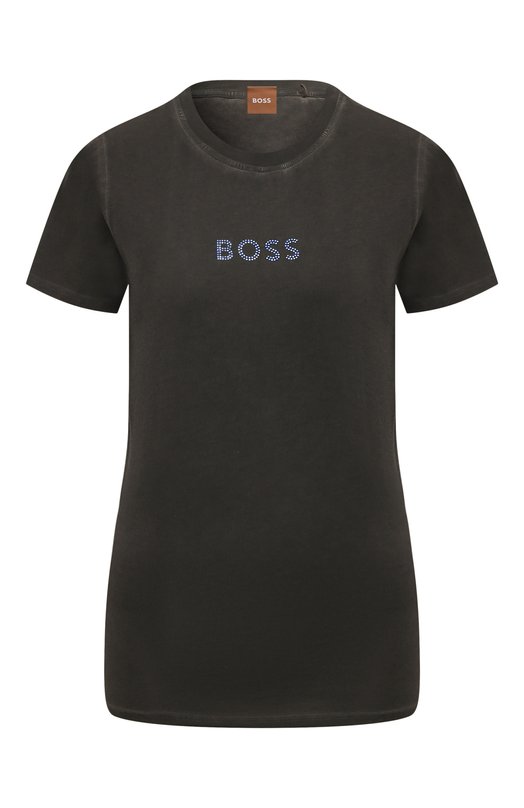 женская футболка boss, серая