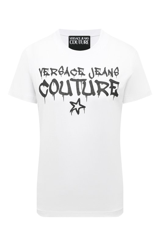 женская футболка versace, белая