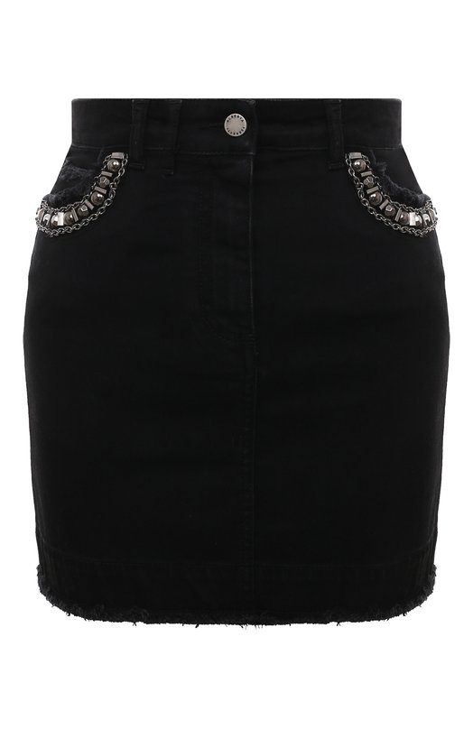 женская юбка мини alberta ferretti, черная