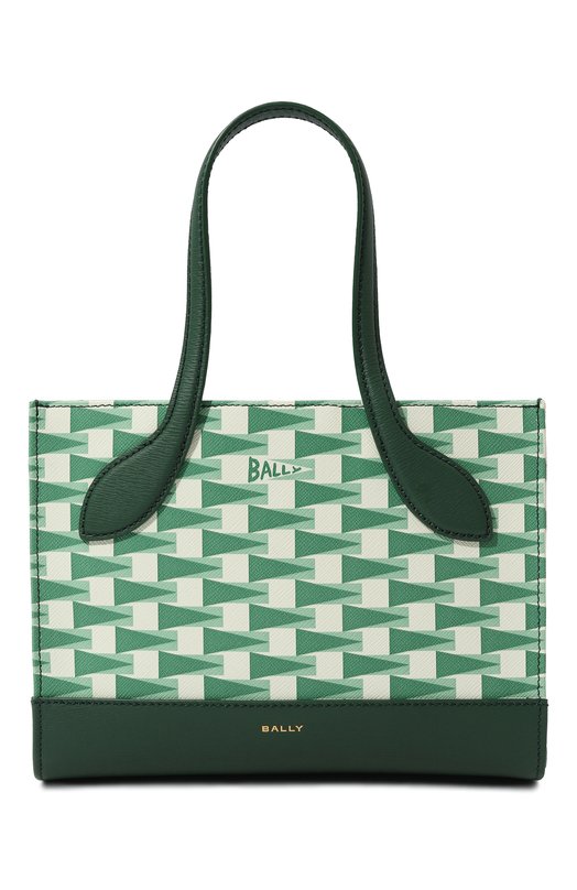 женская сумка-шоперы bally, зеленая